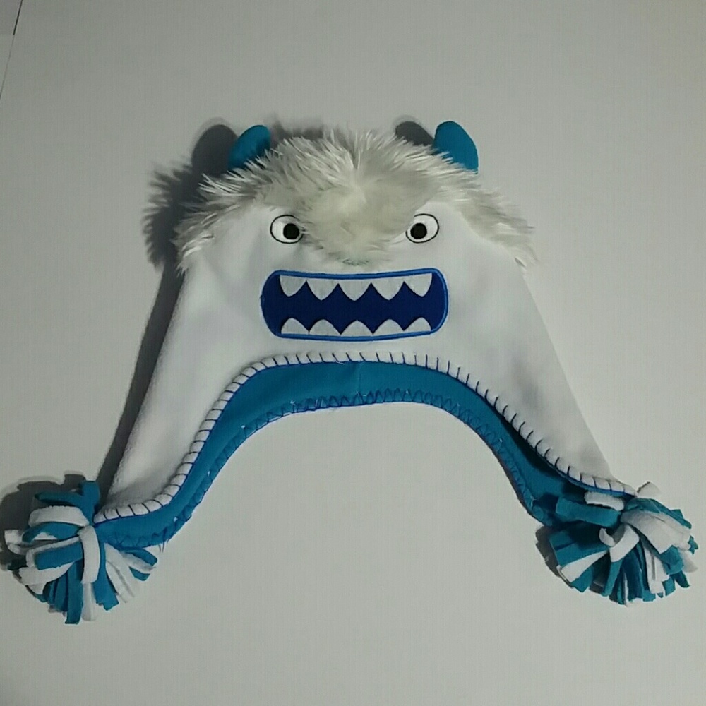 CUTE MONSTER HEAD& FACE FLEECE HAT XS WOMEN/M GIRL